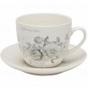 Filiżanka ze spodkiem komplet 2 szt 250 ml shabby rose