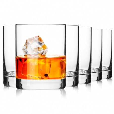 Komplet szklanek do whisky 6 szt szklanki krosno basic