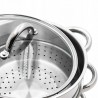 Sokownik parowy 2w1 stal nierdzewna 5L indukcja gaz pokrywa