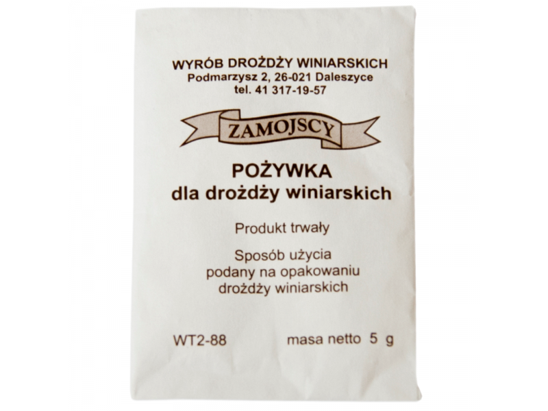 Pożywka na wino dla drożdży winiarskich wino domowe