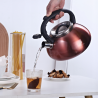 Czajnik nierdzewny 2,7 l rączka gwizdek stal nierdzewna indukcja