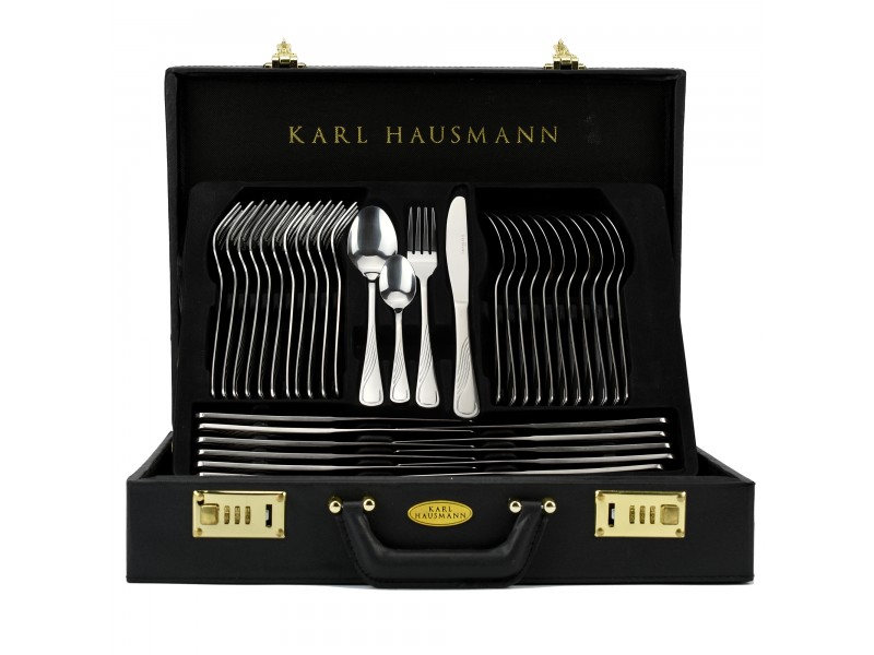 Sztućce w walizce komplet sztućcy + walizka 72 el Karl Hausmann
