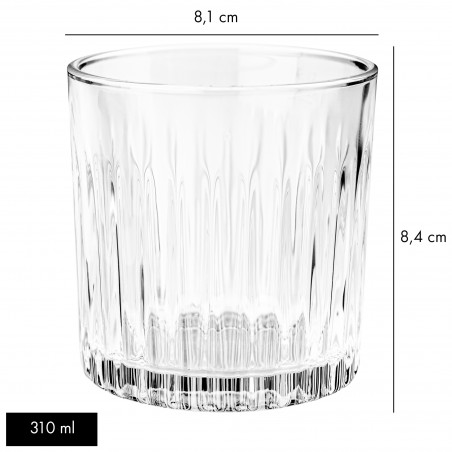 Szklanki do drinków napojów whisky komplet 6 x 310 ml