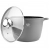 Garnek granitowy 6 L Powłoka non-stick COOKMARK MARBLE