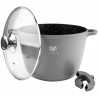 Garnek granitowy 6 L Powłoka non-stick COOKMARK MARBLE