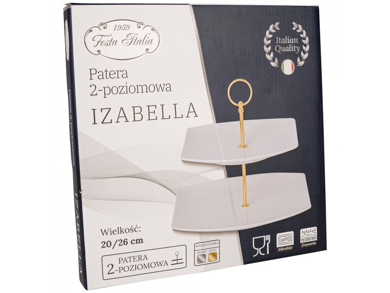 Patera dwupoziomowa porcelanowa na ciasto owoce FESTA ITALIA