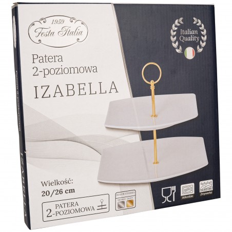 Patera dwupoziomowa porcelanowa na ciasto owoce FESTA ITALIA