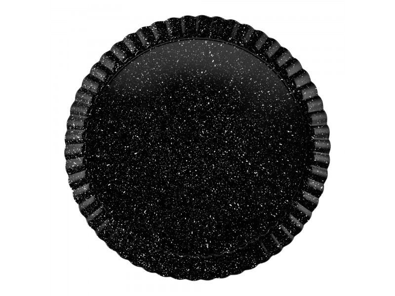 Blacha do pieczenia tarty fakturowana czarna 27cm blaszka forma