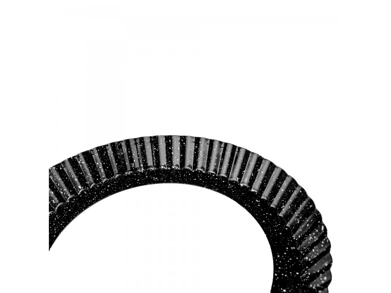Blacha do pieczenia tarty fakturowana czarna 27cm blaszka forma