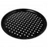 Blacha do pieczenia pizzy fakturowana czarna 33cm blaszka forma