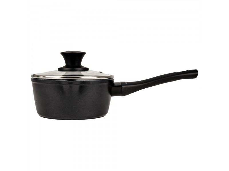 Rondel Aluminiowy z Pokrywką 16 cm INDUKCJA GAZ NON STICK