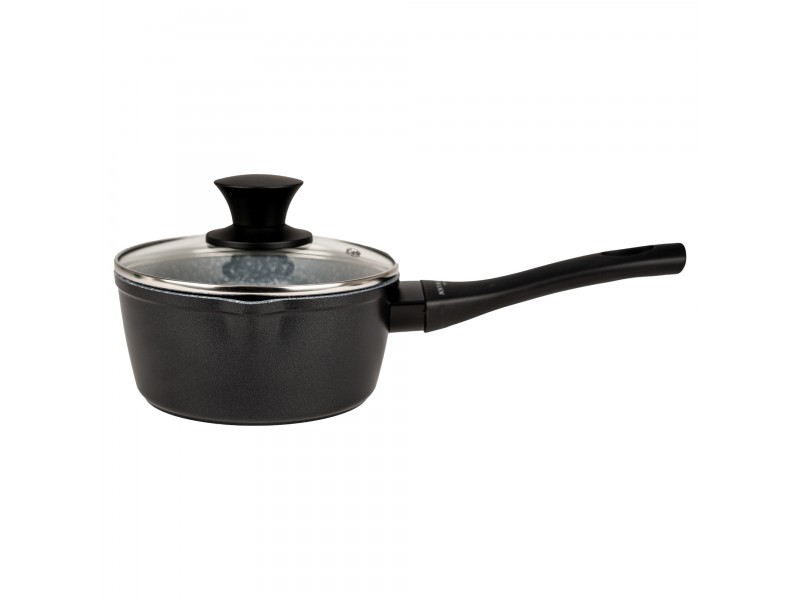 Rondel Aluminiowy z Pokrywką 16 cm INDUKCJA GAZ NON STICK