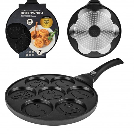 PATELNIA DO NALEŚNIKÓW PANCAKES DOŁKOWNICA 26 CM INDUKCJA GAZ  NON-STICK