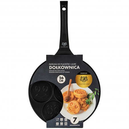 PATELNIA DO NALEŚNIKÓW PANCAKES DOŁKOWNICA 26 CM INDUKCJA GAZ  NON-STICK