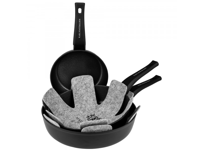 Zestaw Patelni Głębokich 3 szt. 20/24/28 cm NON STICK INDUKCJA GAZ