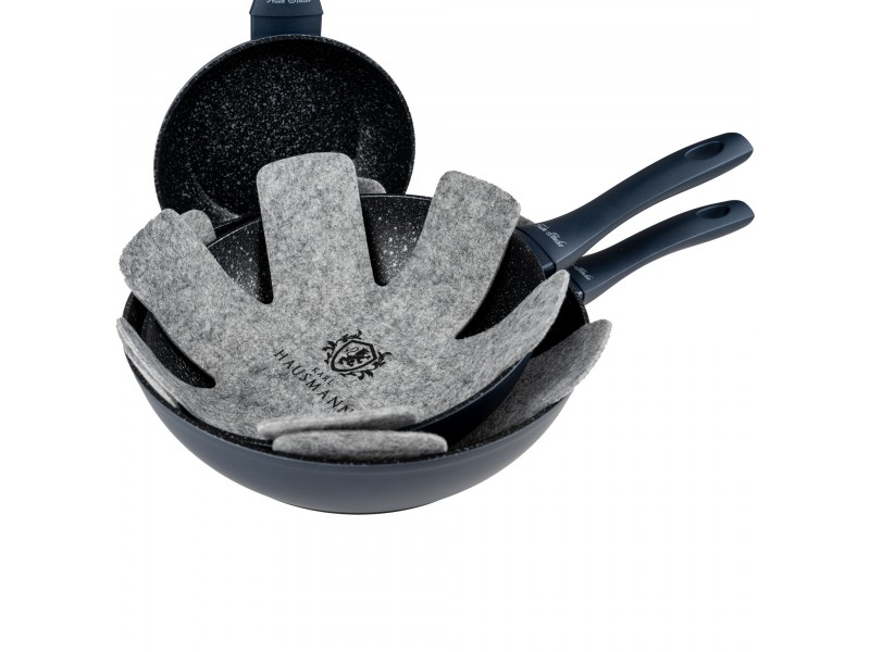 Zestaw Patelni Tradycyjnych 3 szt. 20/24/28 cm NON STICK INDUKCJA GAZ