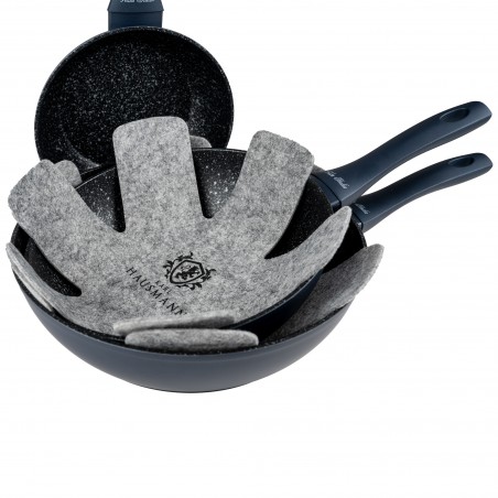 Zestaw Patelni Tradycyjnych 3 szt. 20/24/28 cm NON STICK INDUKCJA GAZ