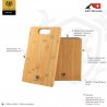 BLOK KUCHENNY NA NOŻE BAMBUSOWY Z MAGNESEM + DESKA DO KROJENIA