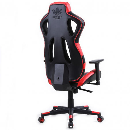 Fotel biurowy gamingowy krzesło obrotowe dla gracza czerwone