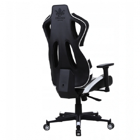 Fotel biurowy gamingowy krzesło obrotowe dla gracza biały