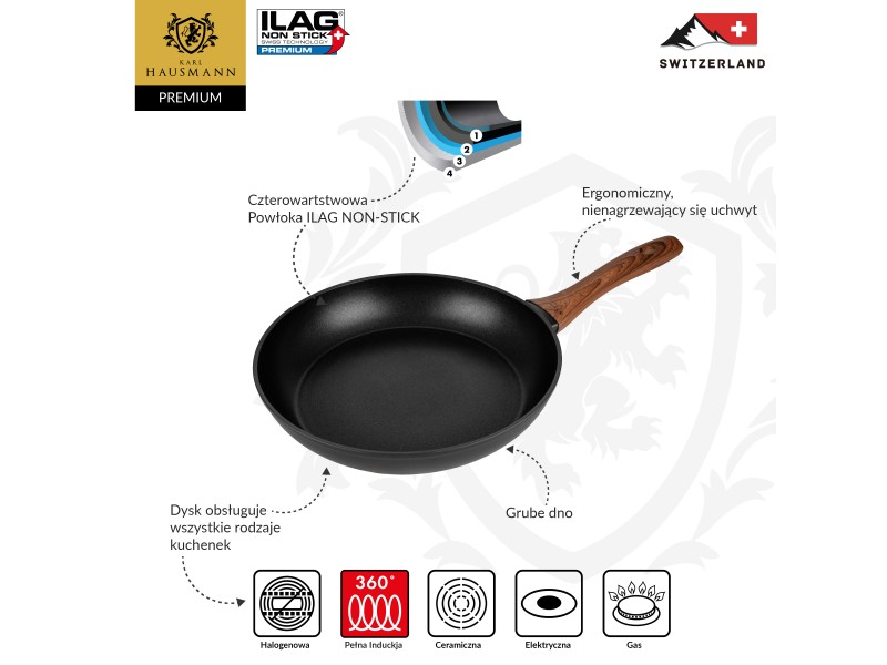 PATELNIA TRADYCYJNA 20 CM NON-STICK INDUKCJA