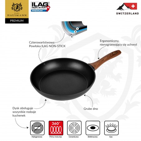 PATELNIA TRADYCYJNA 20 CM NON-STICK INDUKCJA