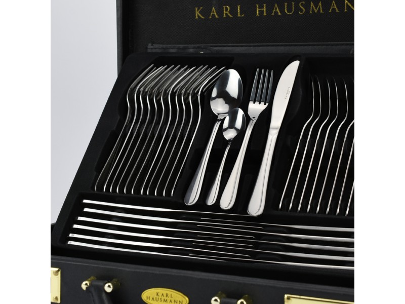 Sztućce w walizce komplet sztućcy + walizka 72 el Karl Hausmann
