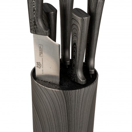 Noże w bloku komplet noży kuchennych 6 elementów zestaw tuba