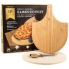 Kamień do pizzy z kordierytu 33 cm Zestaw do pieczenia pizzy, chleba i ciast z akcesoriami Karl Hausmann