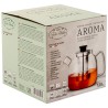 Dzbanek do herbaty szklany z zaparzaczem 1,3 l AROMA