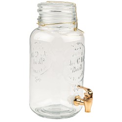 Słój szklany ze złotym...