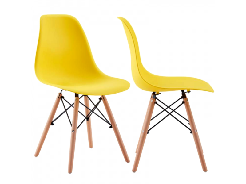 Krzesło biurowe nowoczesne dsw skandynawskie fotel komplet 2 sztuk