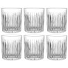 Zestaw 6 Szklanek do Whisky Drinków 300 ml Szklanki Niskie Tulia FESTA ITALIA Szkło Prezent