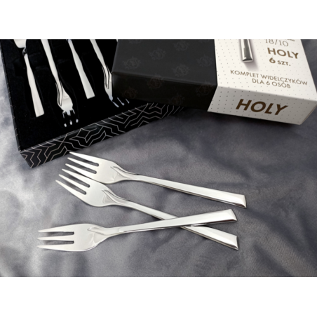 Komplet 6 widelczyków deserowych widelczyki Holy zestaw