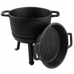 Kociołek Żeliwny 3w1 10L Na...