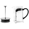 Szklana Kawiarka Tłokowa 0.8L French Press FESTA ITALIA – Klasyczne Parzenie Kawy, Szkło Krystaliczne