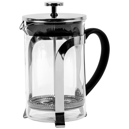 Szklana Kawiarka Tłokowa 0.8L French Press FESTA ITALIA – Klasyczne Parzenie Kawy, Szkło Krystaliczne