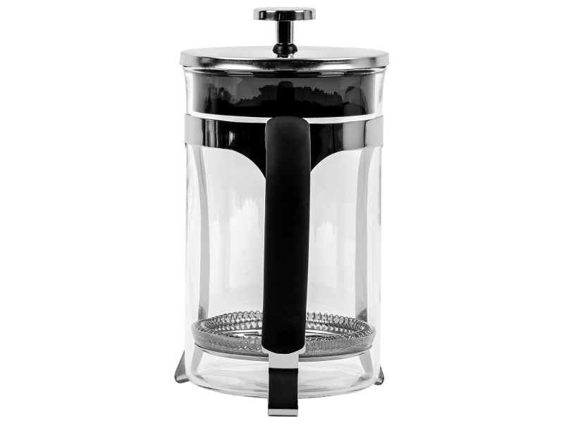 Szklana Kawiarka Tłokowa 0.8L French Press FESTA ITALIA – Klasyczne Parzenie Kawy, Szkło Krystaliczne
