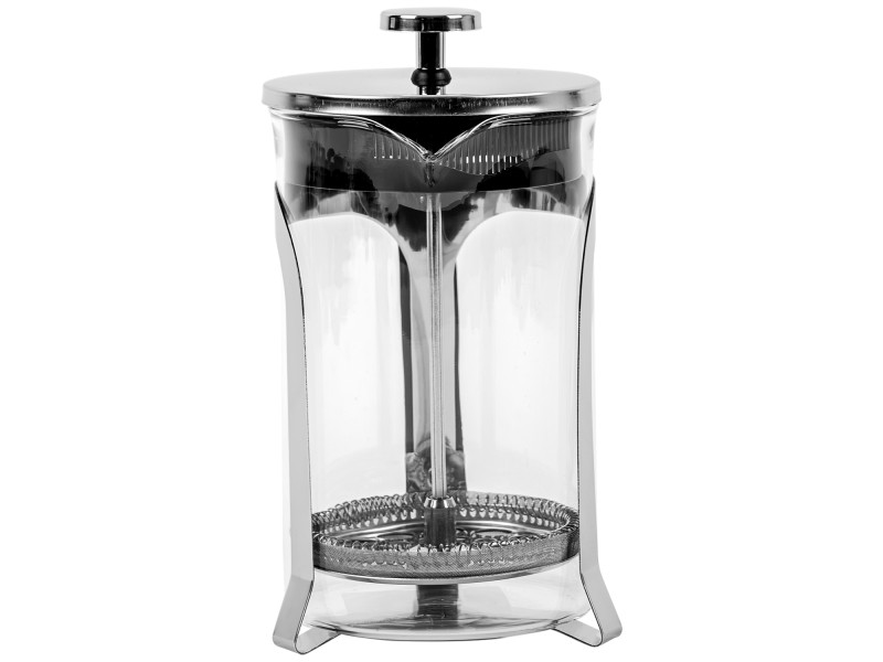 Szklana Kawiarka Tłokowa 0.8L French Press FESTA ITALIA – Klasyczne Parzenie Kawy, Szkło Krystaliczne