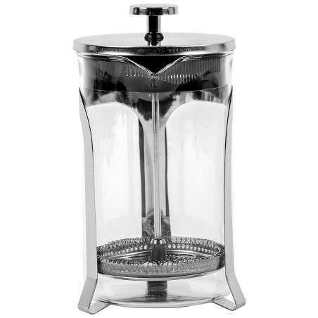 Szklana Kawiarka Tłokowa 0.8L French Press FESTA ITALIA – Klasyczne Parzenie Kawy, Szkło Krystaliczne