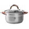 Garnek ze stali nierdzewnej 1,3L Karl Hausmann Solid Gold na indukcję z pokrywką – elegancki garnek stalowy do kuchni