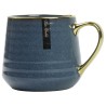Kubek porcelanowy 570 ml granatowy ze złotem – elegancki kubek do kawy i herbaty Festa Italia