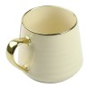 Kubek porcelanowy 570 ml kremowy ze złotem – elegancki kubek do kawy i herbaty Festa Italia