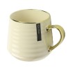 Kubek porcelanowy 570 ml kremowy ze złotem – elegancki kubek do kawy i herbaty Festa Italia