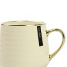 Kubek porcelanowy 570 ml kremowy ze złotem – elegancki kubek do kawy i herbaty Festa Italia