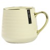 Kubek porcelanowy 570 ml kremowy ze złotem – elegancki kubek do kawy i herbaty Festa Italia