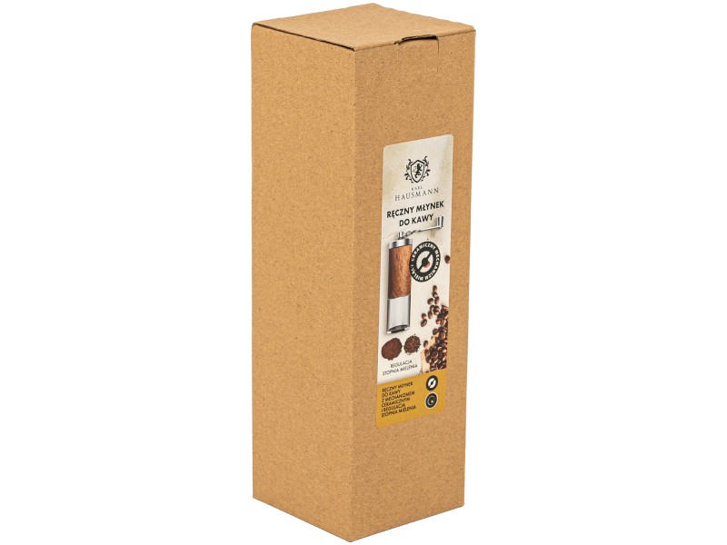 Ręczny młynek do kawy Karl Hausmann 80g – stal nierdzewna, ceramiczny mechanizm
