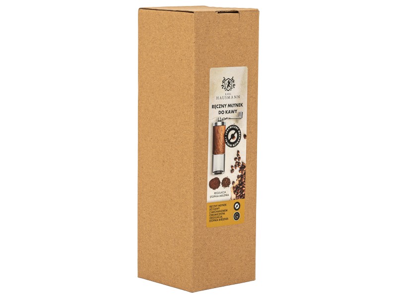 Ręczny młynek do kawy Karl Hausmann 80g – stal nierdzewna, ceramiczny mechanizm