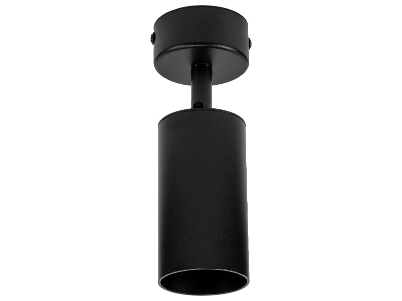 Czarna lampa sufitowa VIKING GU10 kinkiet ścienny metalowy regulowany natynkowy LED