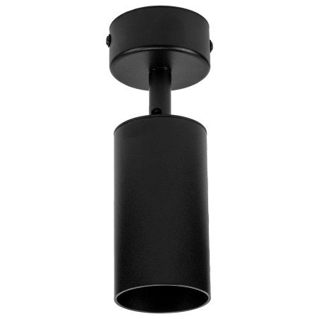 Czarna lampa sufitowa VIKING GU10 kinkiet ścienny metalowy regulowany natynkowy LED
